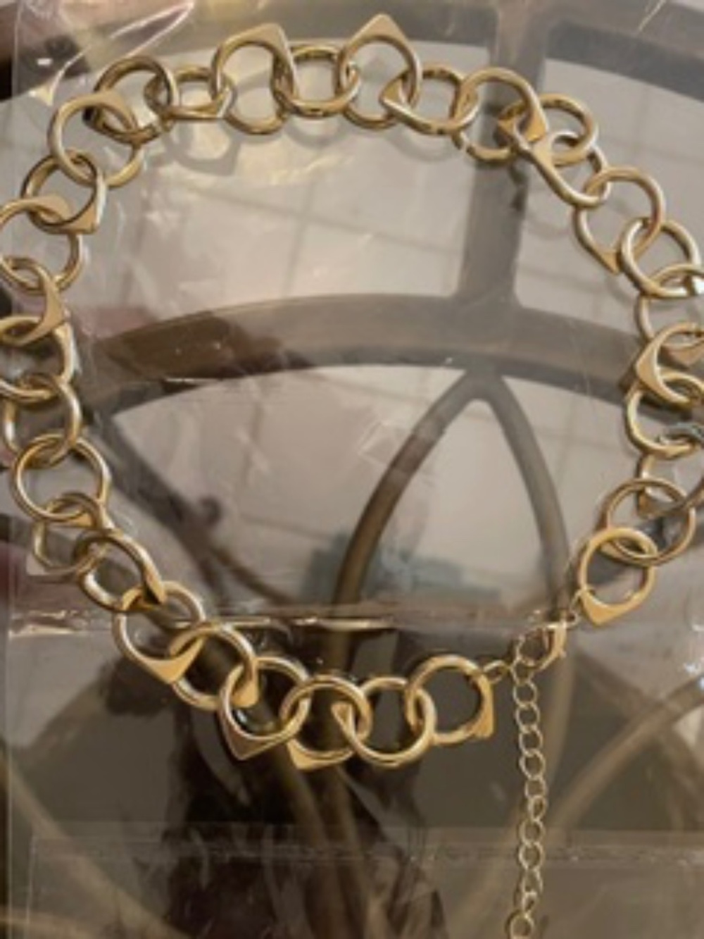 Handcuff Golden Hoop necklace